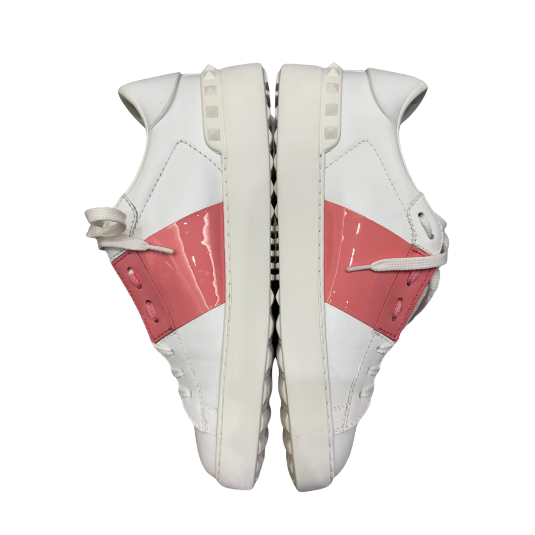 Valentino Garavani Open Sneakers (Patent Pink) (Women's)
