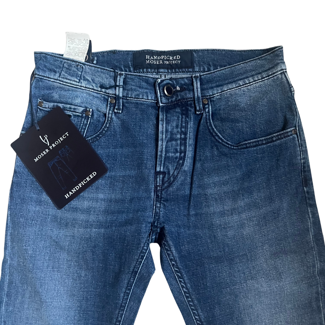 Handpicked Milano Special Edition Slim Fit Jeans (Navy) (New)