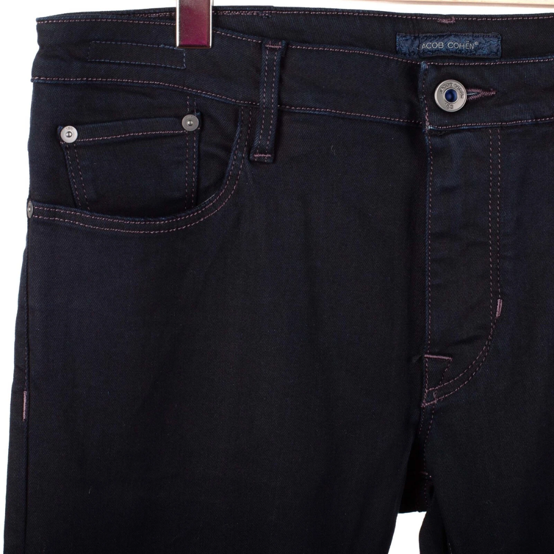 Jacob Cohën 696 Slim Fit Jeans (Dark Navy) (New)