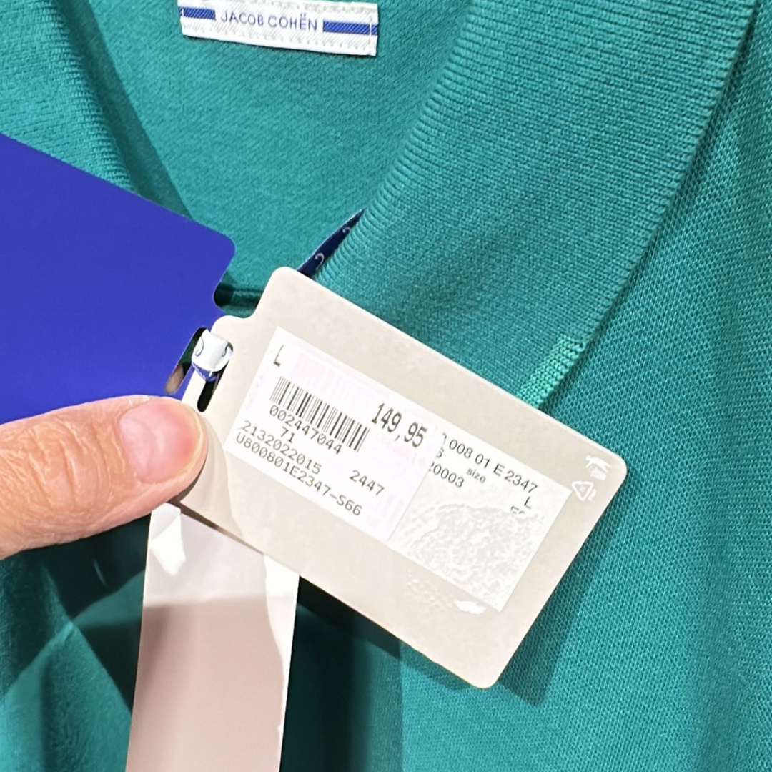 Jacob Cohën Polo Shirt (Teal) (New)