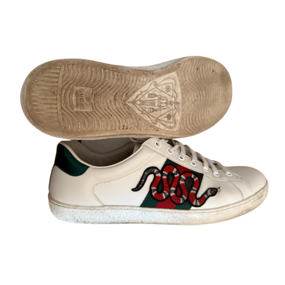 Gucci Ace Sneakers (White)