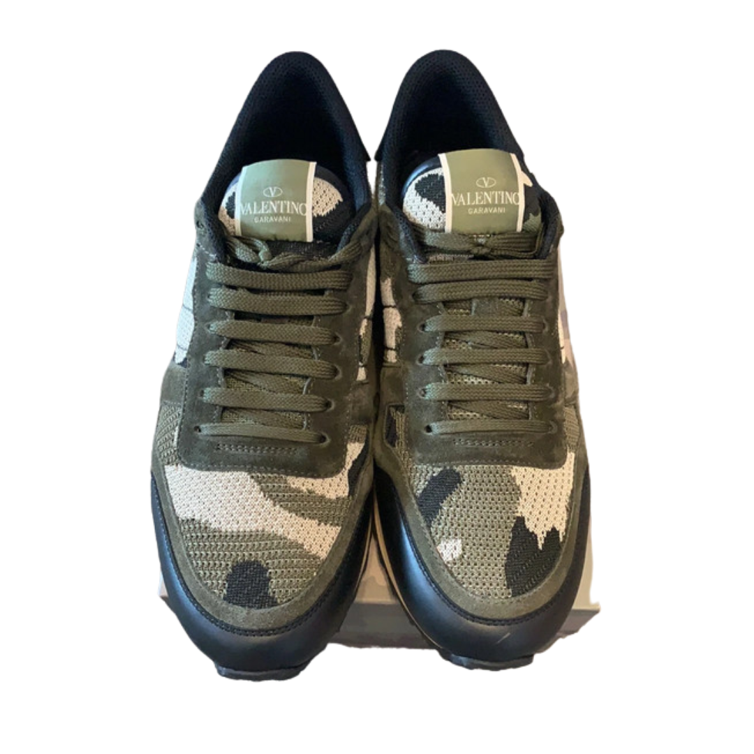 Valentino Garavani Rockrunner Sneakers (Dark Green)