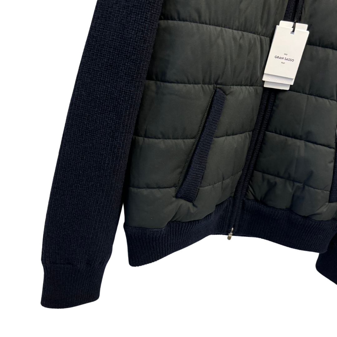 Gran Sasso Down Cardigan Jacket (Navy)