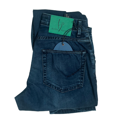 Handpicked Orvieto Slim Fit Jeans (Navy) (New)