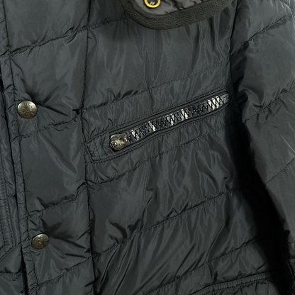 Moncler River Down Jacket (Navy) (Black Logo)