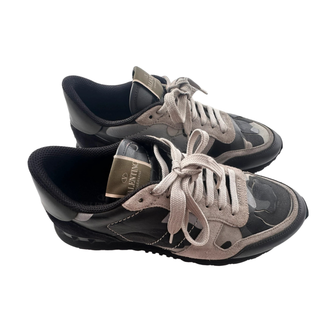 Valentino Garavani Rockrunner Sneakers (Dark Grey)