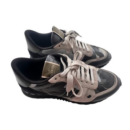 Valentino Garavani Rockrunner Sneakers (Dark Grey)
