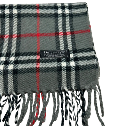 Burberry Scarf (Dark Grey) (Vintage)