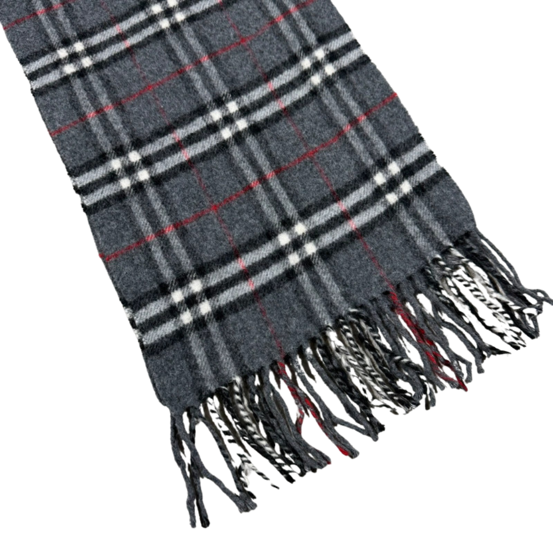 Burberry Scarf (Dark Grey) (Vintage)