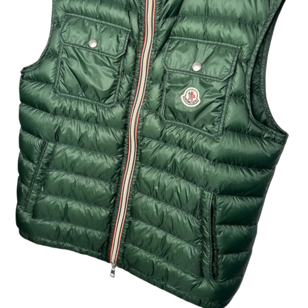 Moncler Gilet Down Vest (Dark Green)