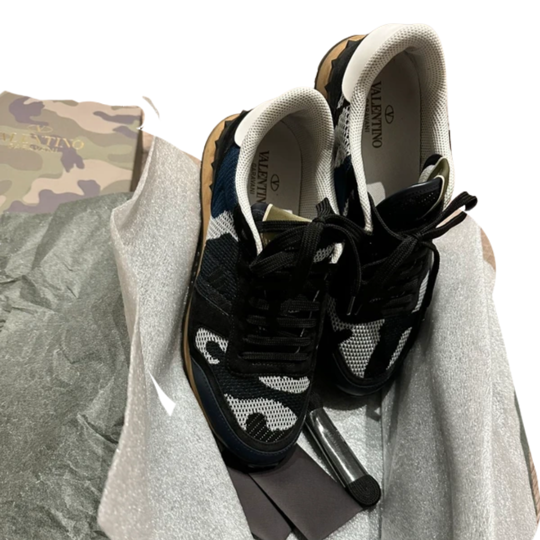 Valentino Garavani Rockrunner Sneakers (Navy)