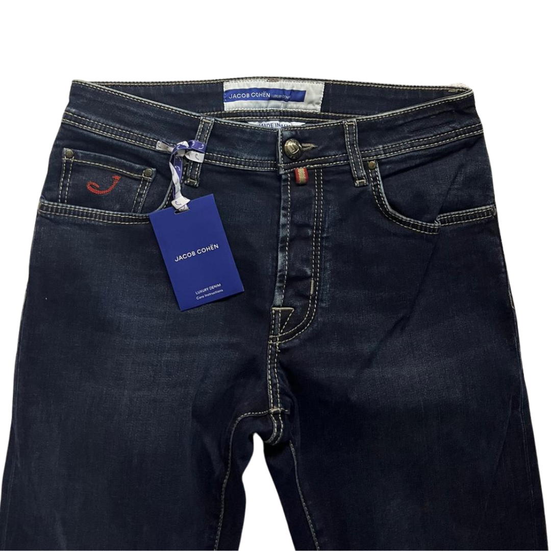 Jacob Cohën Bard Slim Fit Jeans (Navy) (New)
