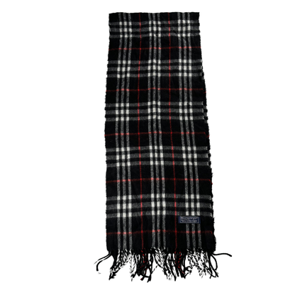 Burberry Scarf (Black) (Vintage)