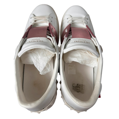 Valentino Garavani Open Sneakers (White Pink) (Womens)