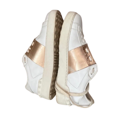 Valentino Garavani Open Sneakers (White Gold) (Womens)