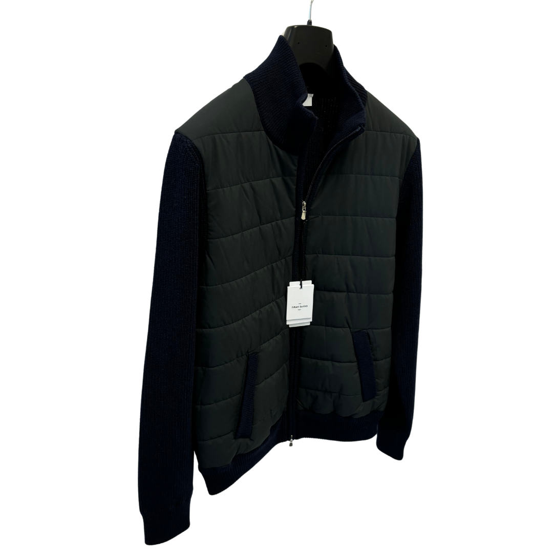 Gran Sasso Padded Cardigan (Navy) (New)