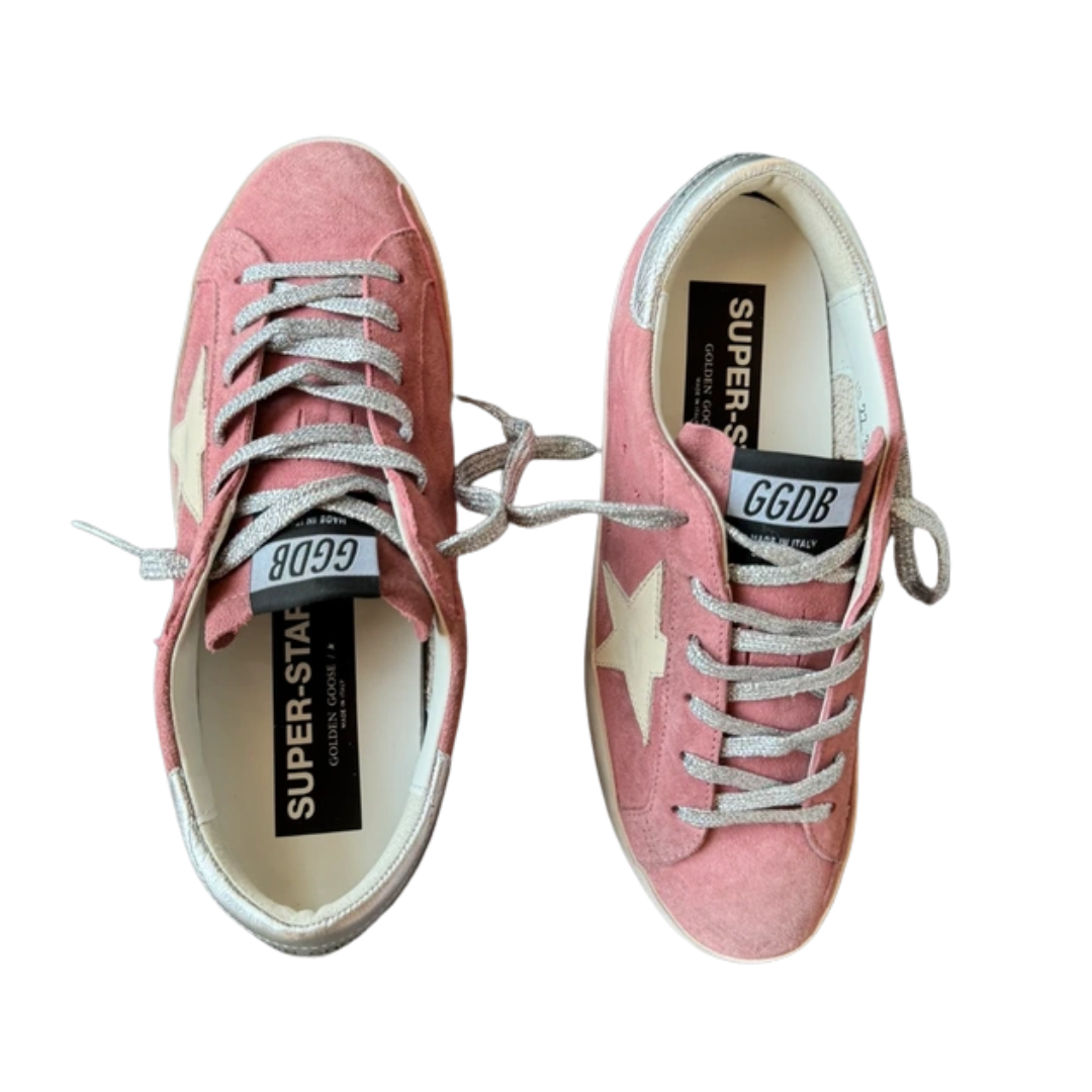 Golden Goose Superstar Sneakers (Pink) (Womens) (New)