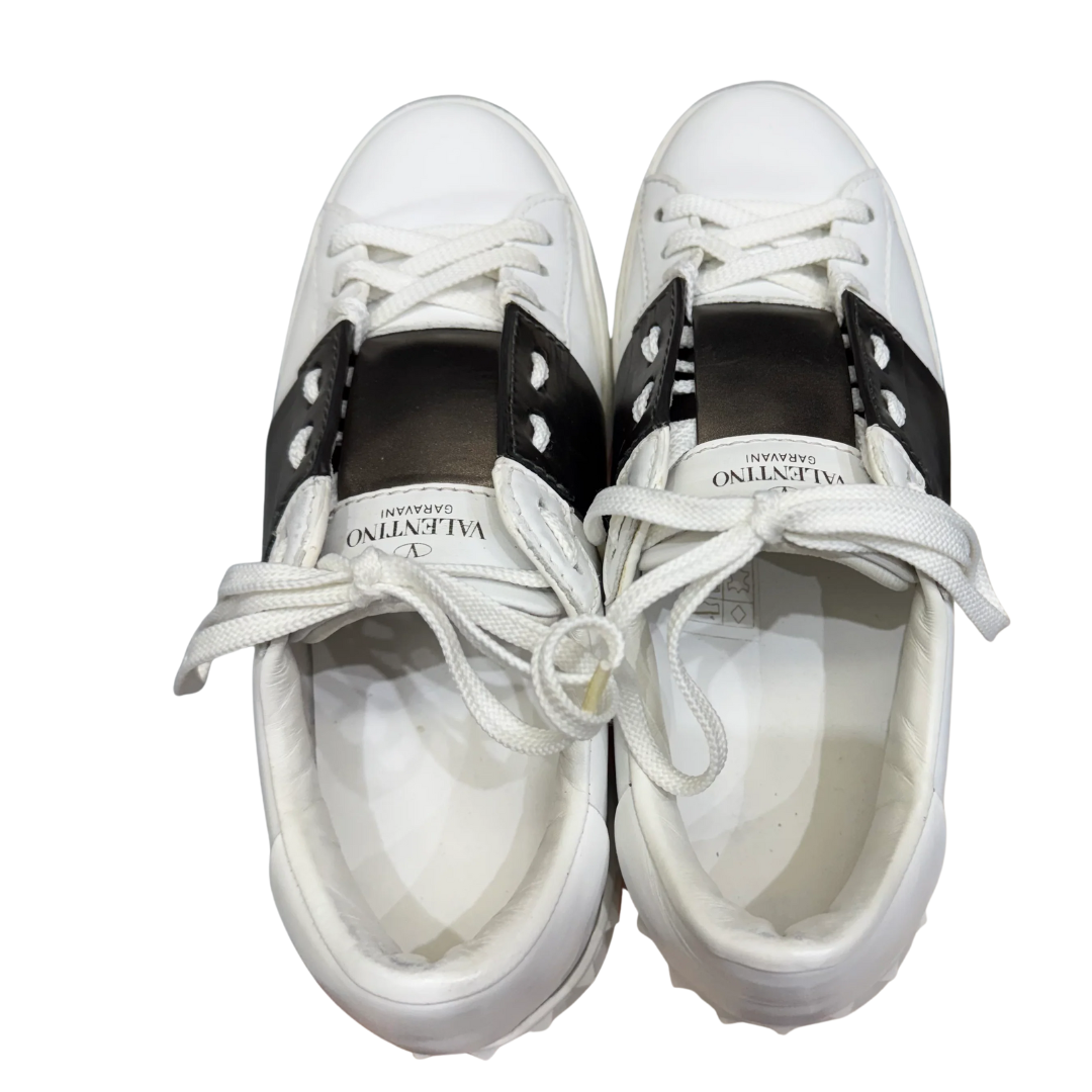Valentino Garavani Open Sneakers (White Bronze) (Womens)