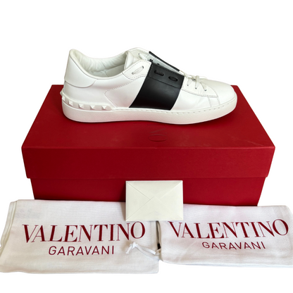 Valentino Garavani Open Sneakers (White Black) (New)