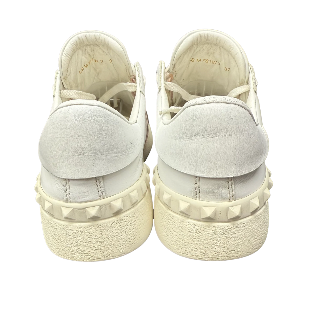 Valentino Garavani Open Sneakers (White Pink) (Womens)