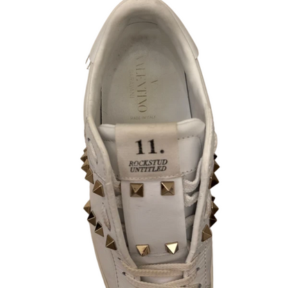 Valentino Garavani Open Rockstud Sneakers (White) (Womens)
