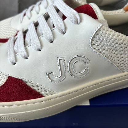 Jacob Cohën Dreamer Sneakers (White & Red) (New)