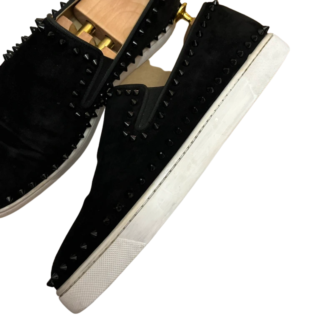 Christian Louboutin Louis Spike Loafer Sneakers (Black)