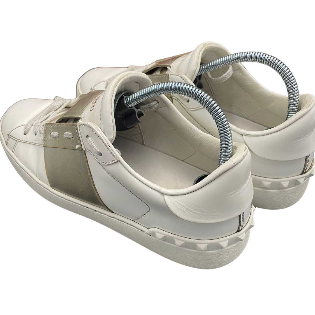 Valentino Garavani Open Sneakers (White Gold) (Women's)