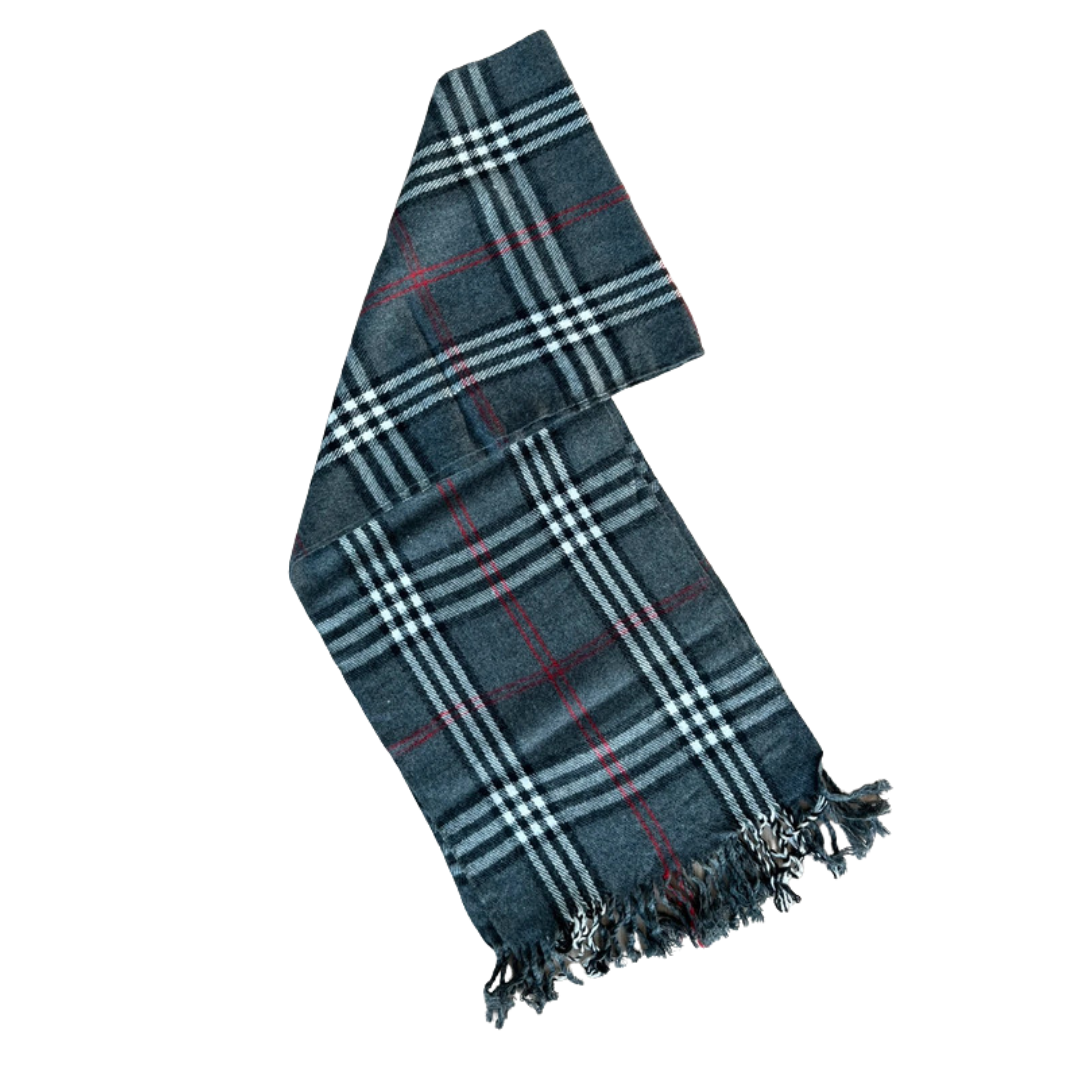 Burberry Scarf (Dark Grey) (Vintage)