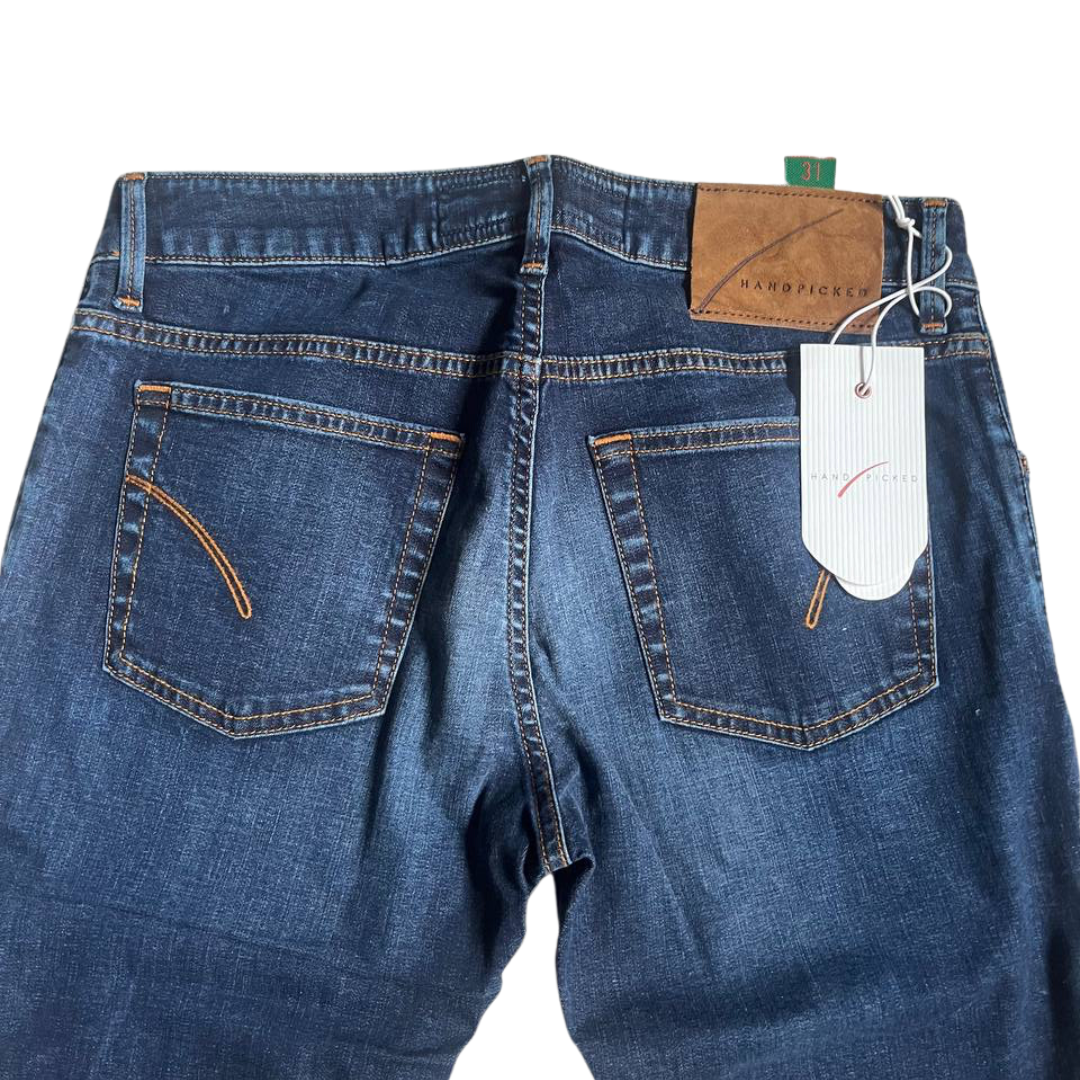 Handpicked Orvieto Slim Fit Jeans (Navy) (New)