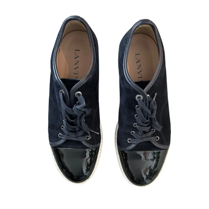 Lanvin Cap Toe Sneakers (Navy)