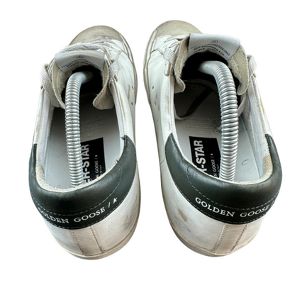 Golden Goose Superstar Sneakers (White &amp; Orange) (New)