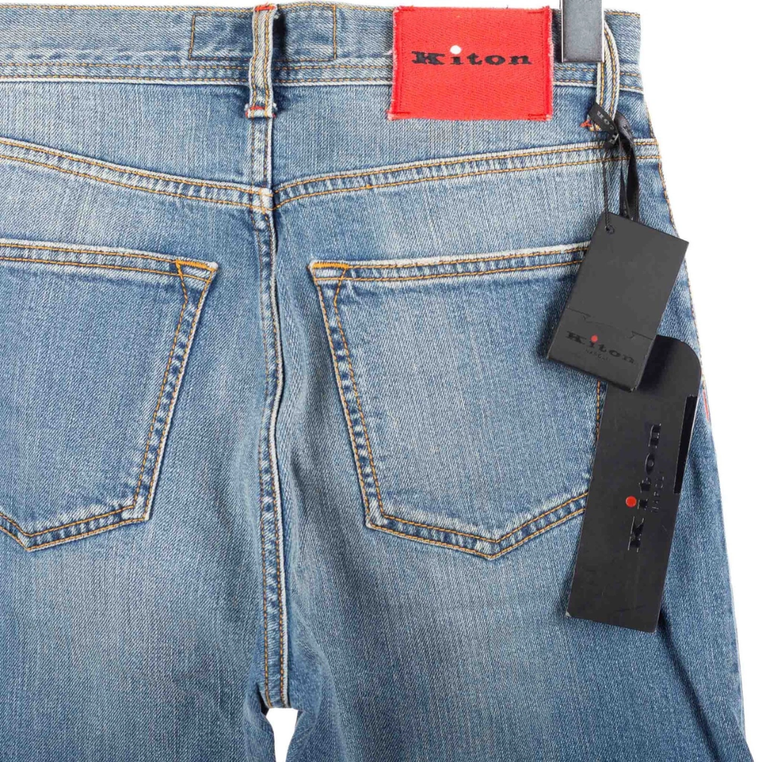 Kiton Napoli Slim Fit Jeans (Blue) (New)
