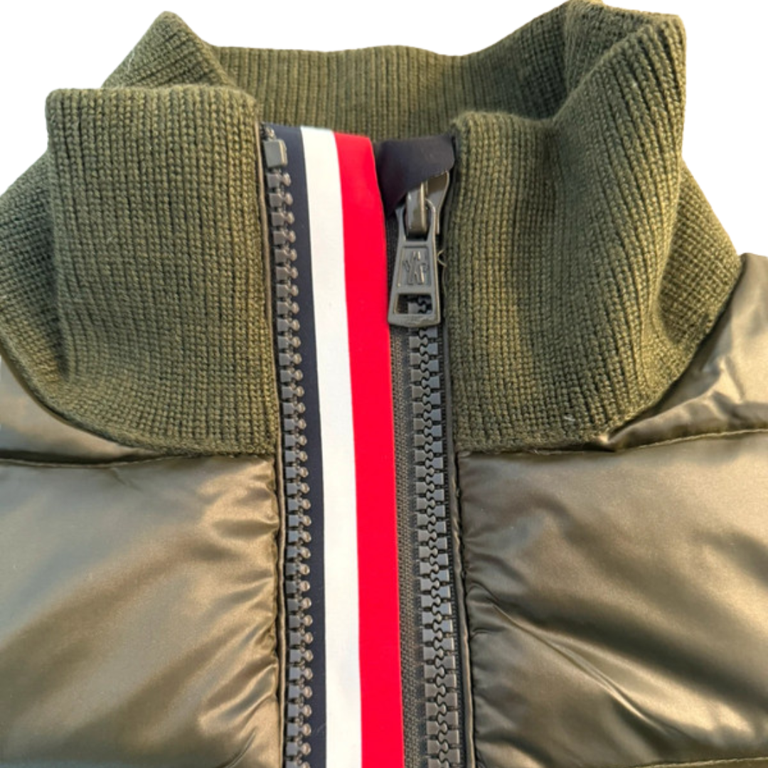 Moncler Maglione Tricot Cardigan Jacket (Dark Green)