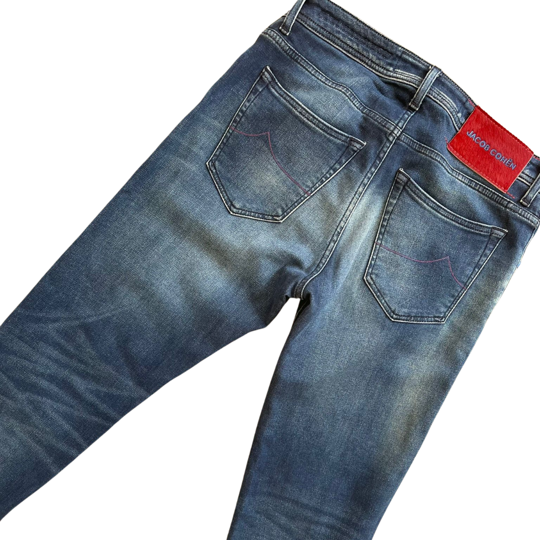 Jacob Cohën Nick Slim Fit Jeans (Navy Blue)