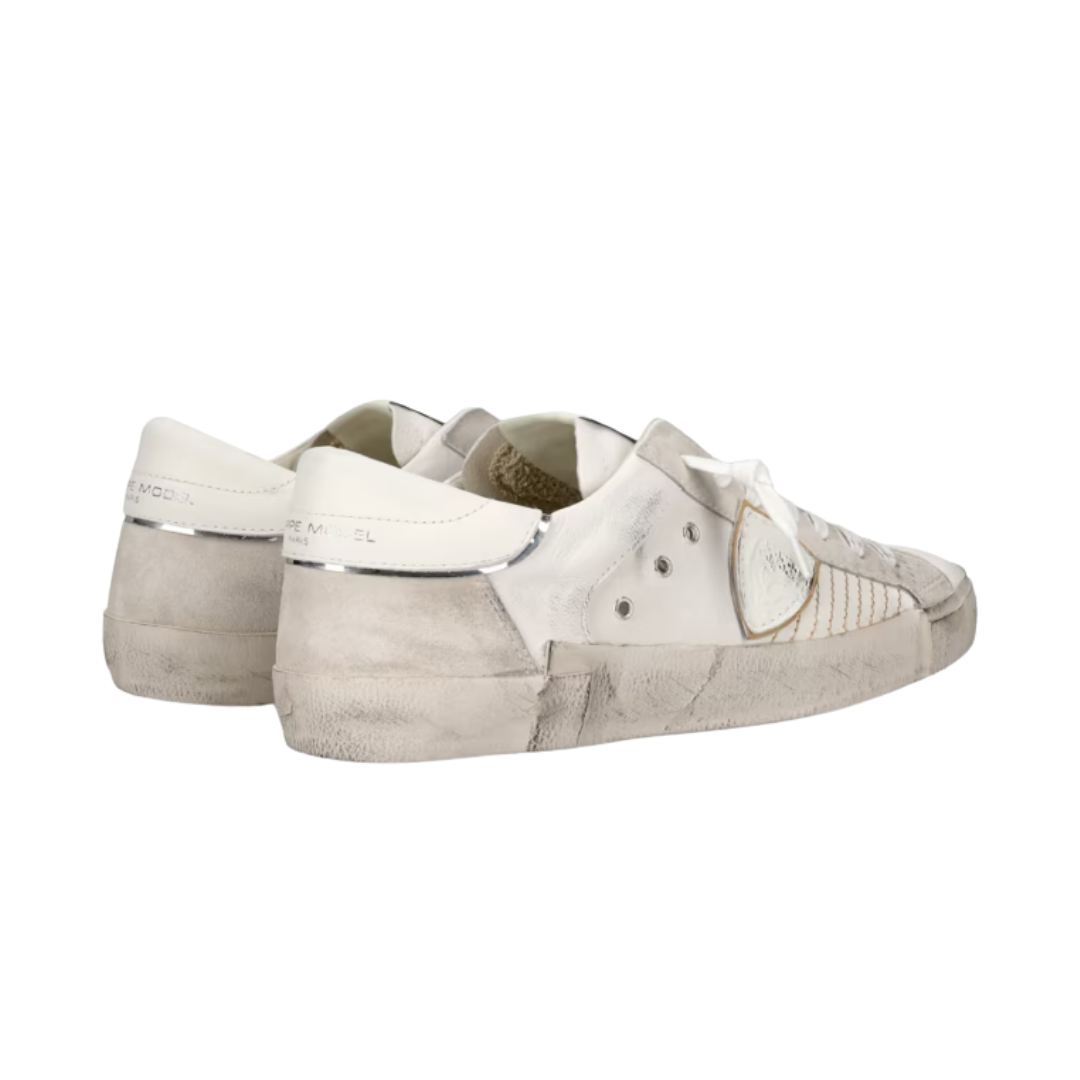 Philippe Model PRSX Sneakers (White Ecru) (New)