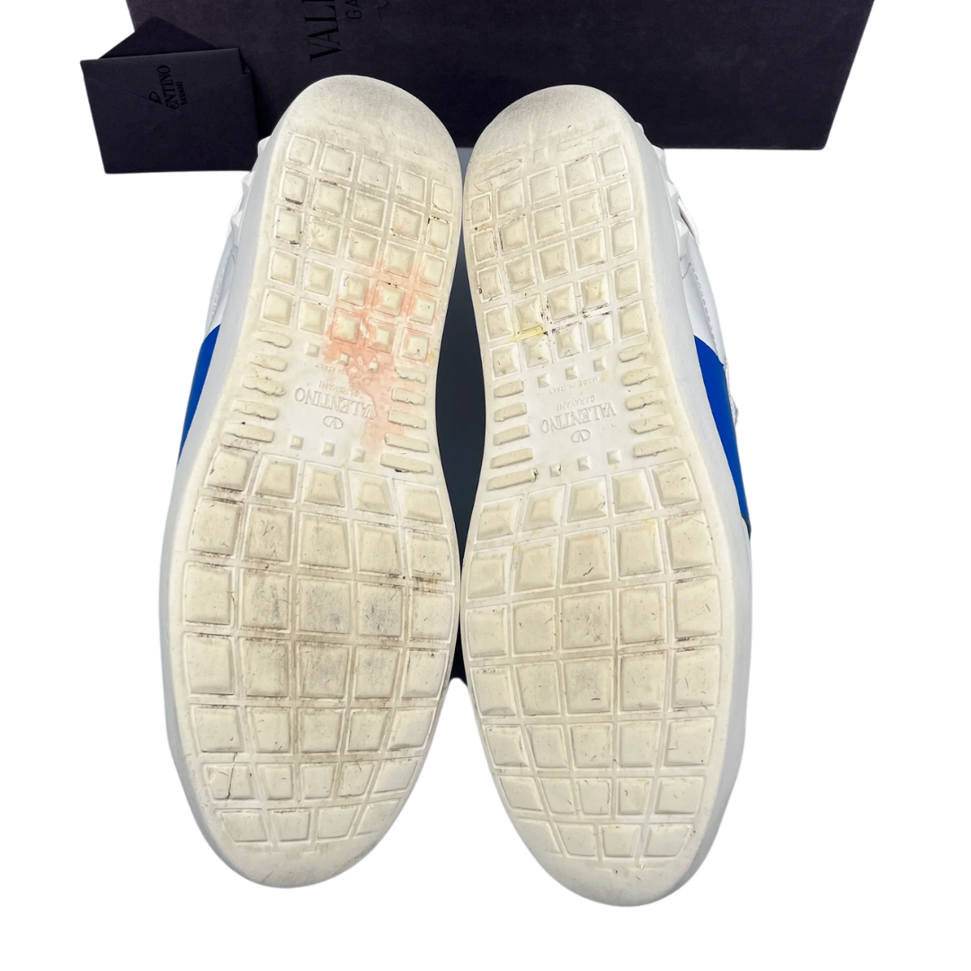 Valentino Garavani Open Sneakers (White Blue)