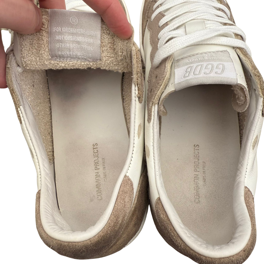 Golden Goose Ballstar Limited Edition Sneakers (White Brown)
