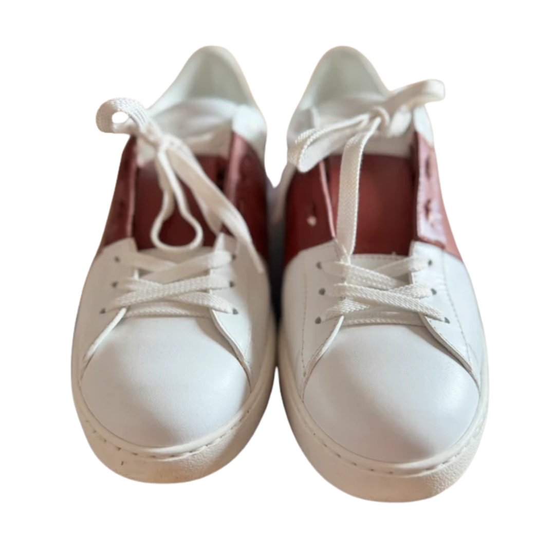 Valentino Garavani Open Sneakers (White Red)