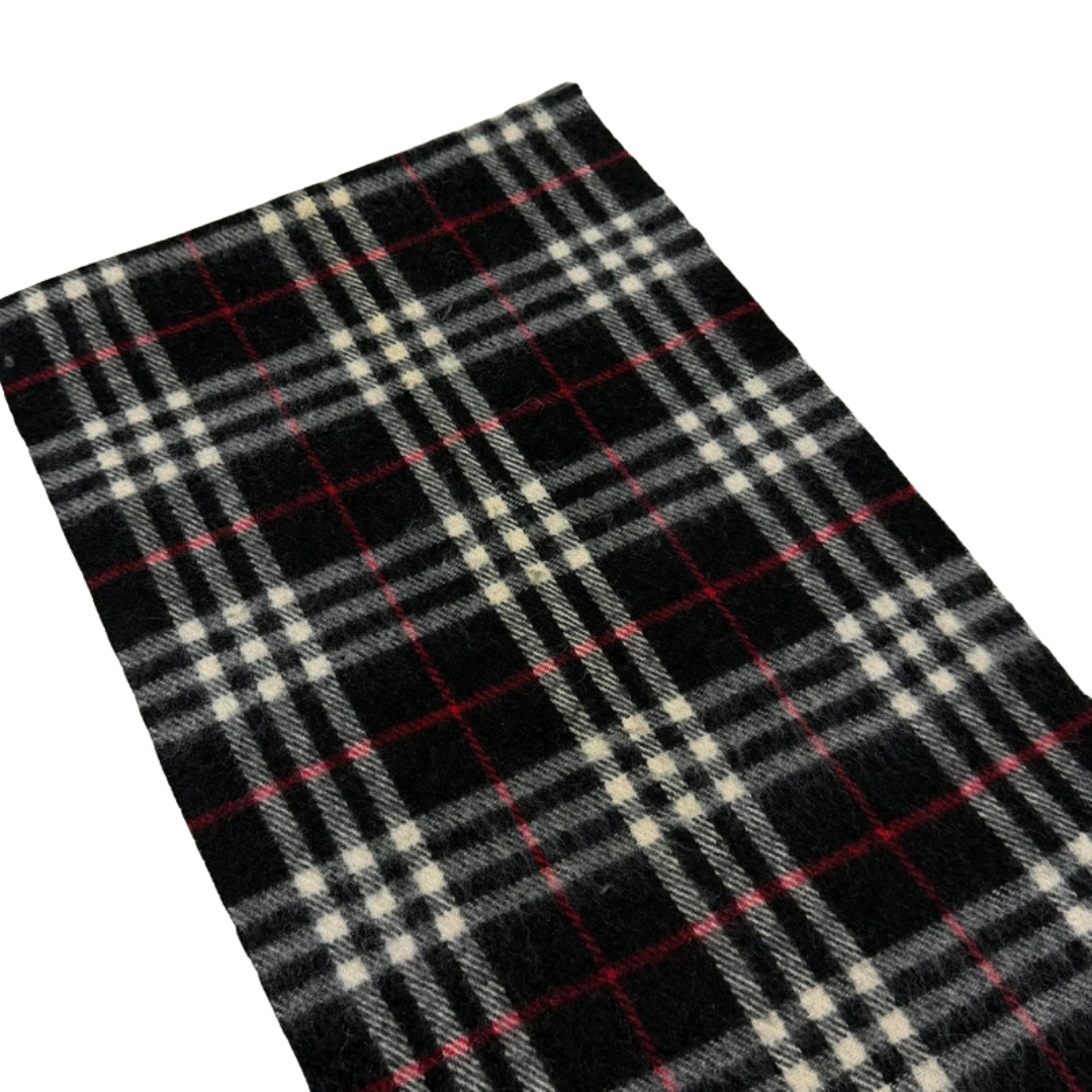 Burberry Scarf (Black) (Vintage)