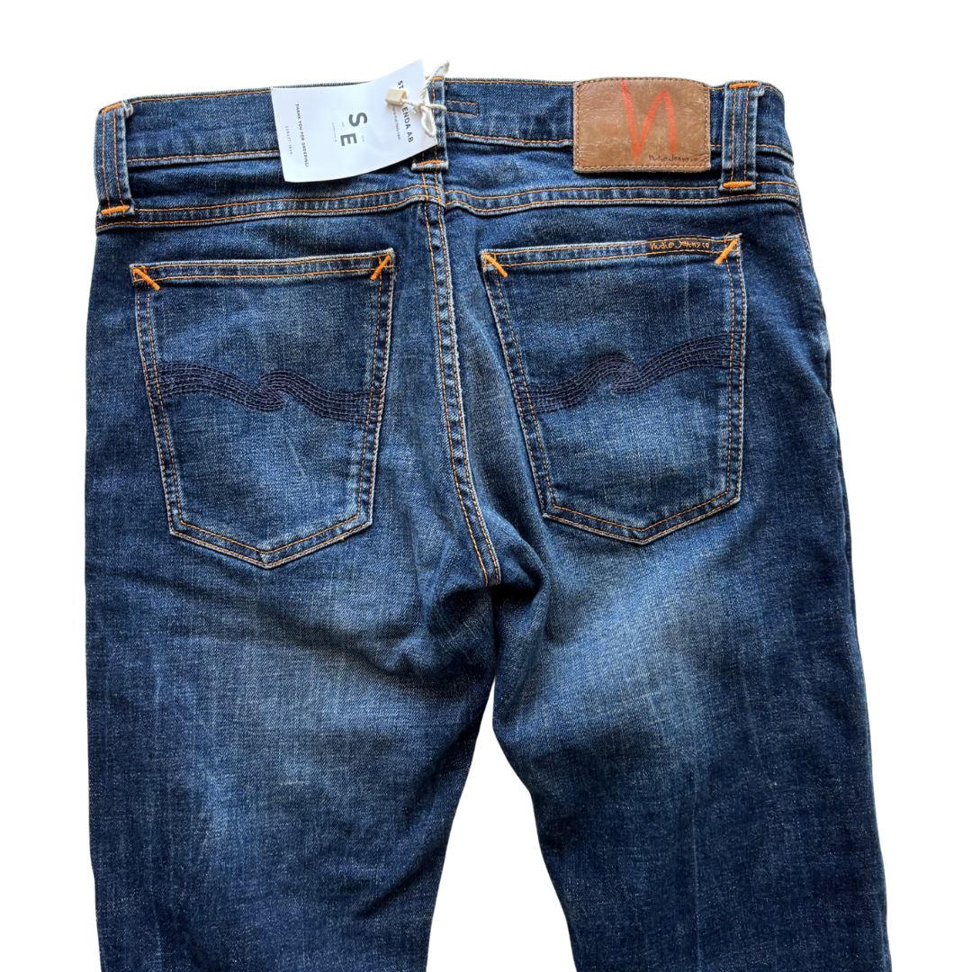 Nudie Tight Long John Slim Fit Jeans (Navy)