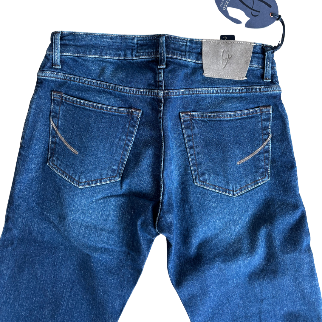 Handpicked Orvieto Slim Fit Jeans (Navy) (New)