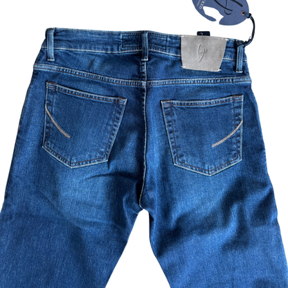 Handpicked Orvieto Slim Fit Jeans (Navy) (New)