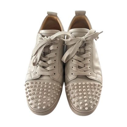 Christian Louboutin Louis Junior Spike Sneakers (Cream)
