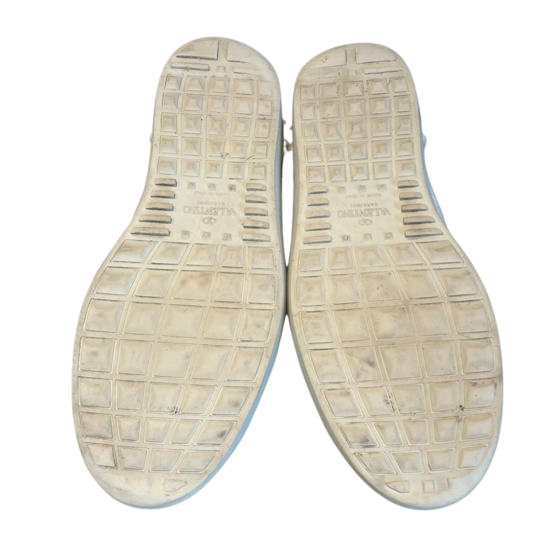 Valentino Garavani VLTN Open Sneakers (White Black)