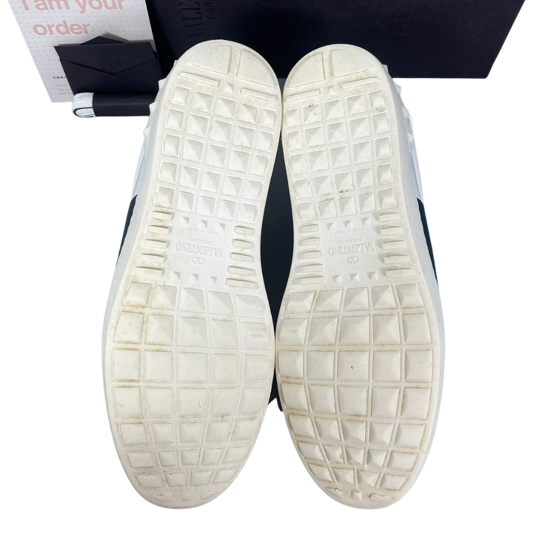 Valentino Garavani Open Sneakers (White Navy)