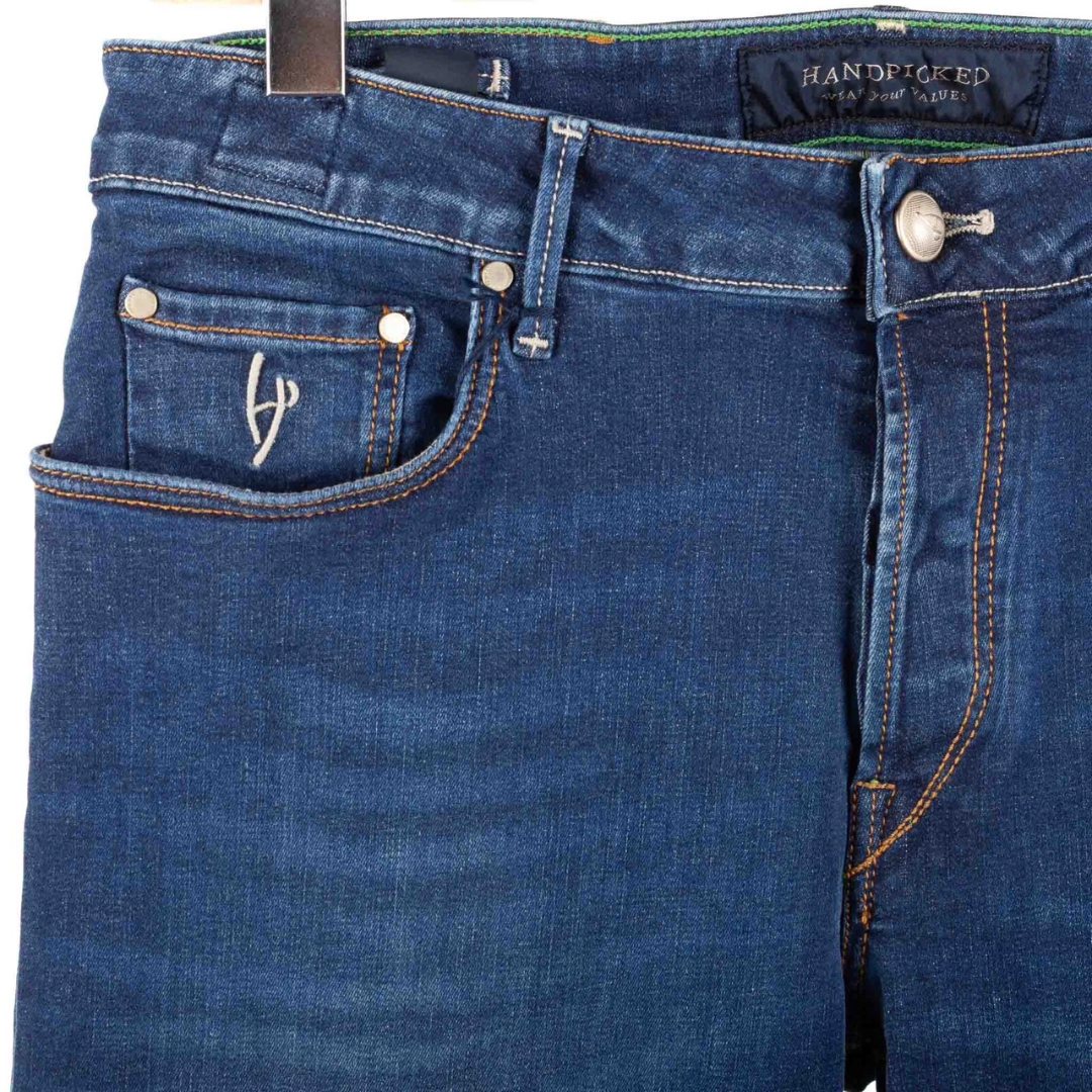 Handpicked Ravello Slim Fit Jeans (Navy) (New)