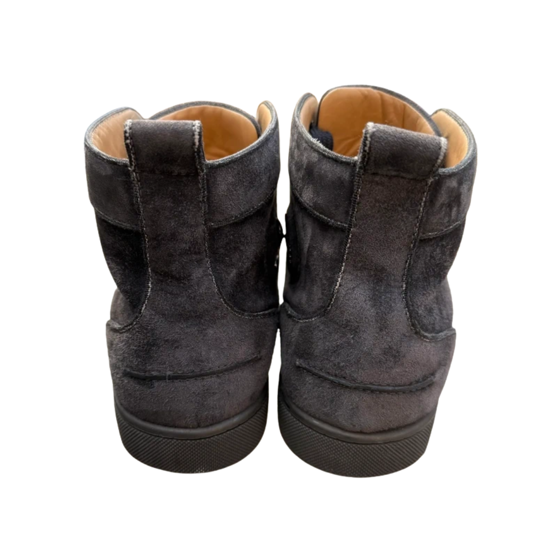 Christian Louboutin Louis High Top Sneakers (Dark Grey)