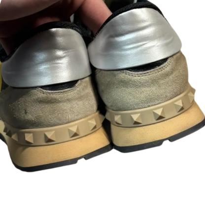 Valentino Camoflage Rockrunner Sneakers (Black &amp; Yellow)