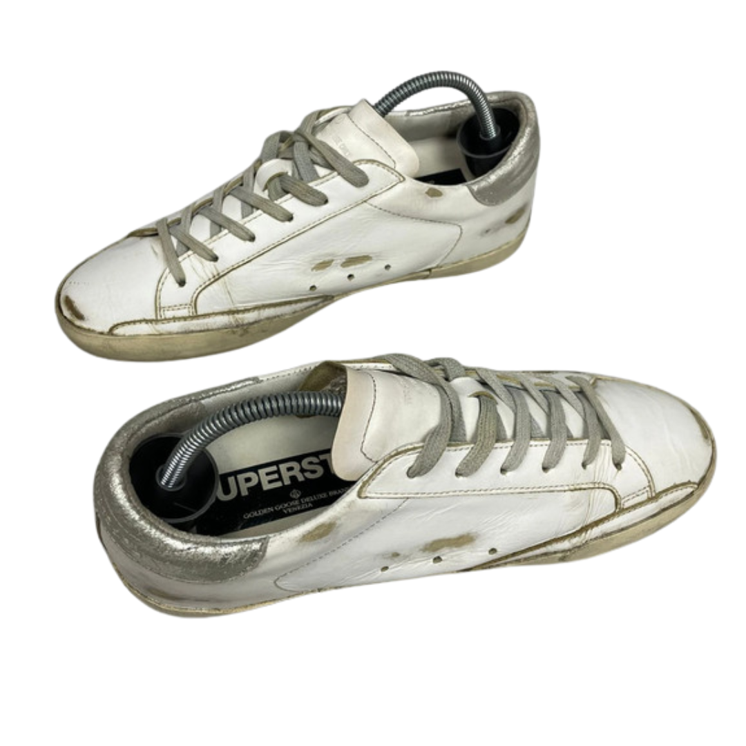 Golden Goose Superstar Sneakers (White Gold) (Women's)